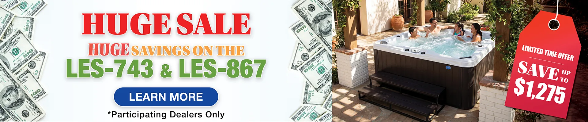 Calspas hot tub being used in a family setting - Downey