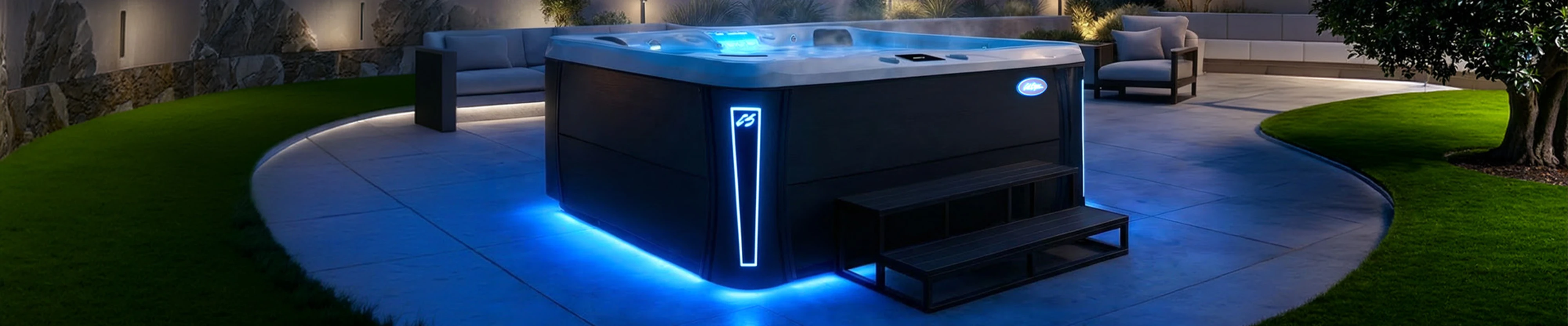 Calspas hot tub being used in a family setting - Downey